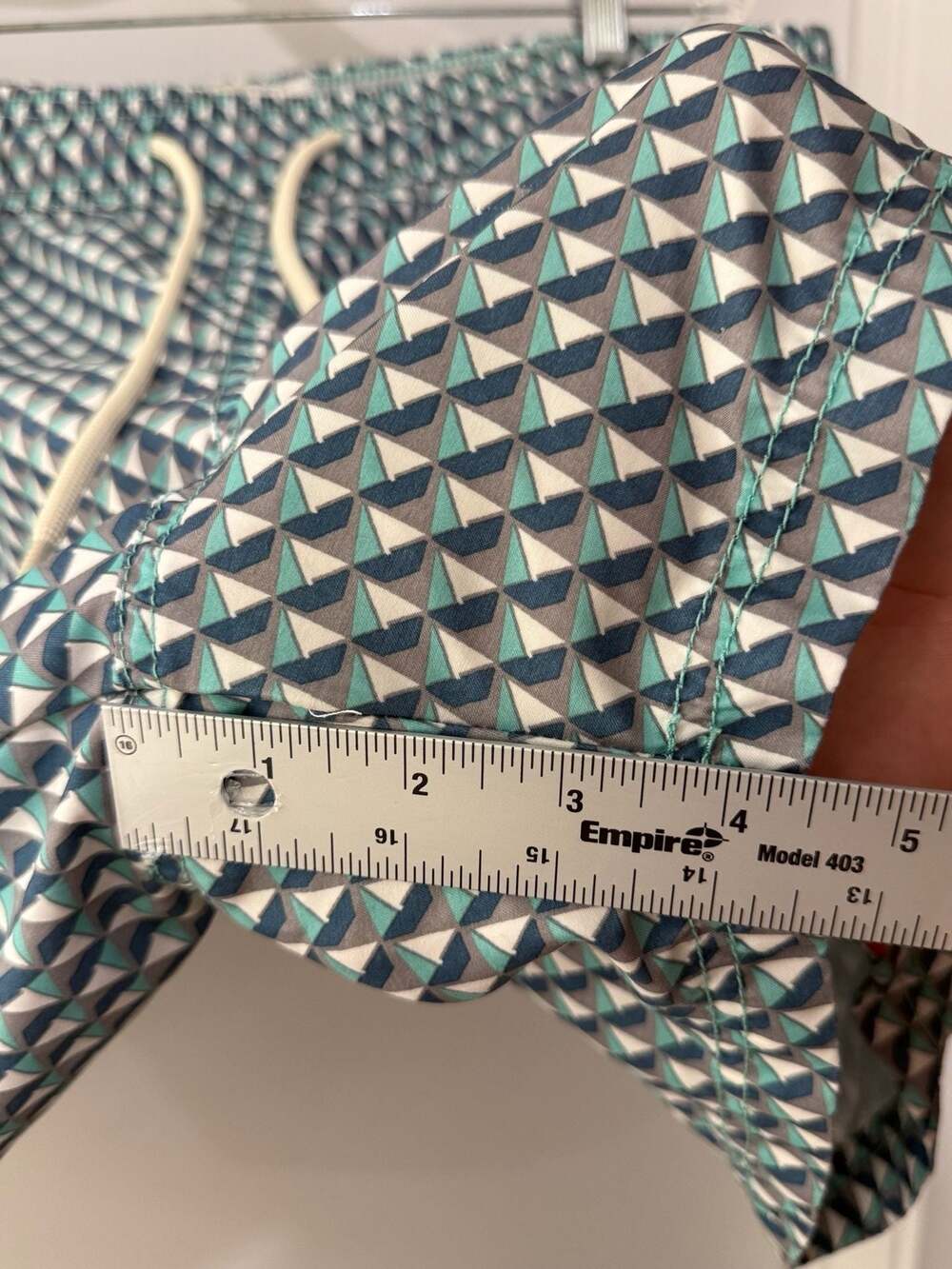 SWIMS Geometric Print Drawstring Swim Trunks Extra Large - Picture 7 of 7